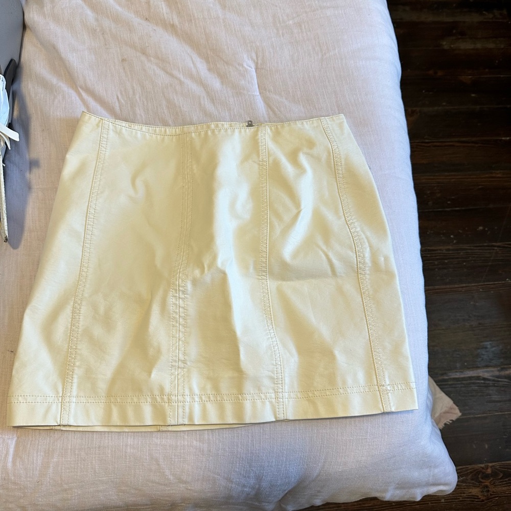 White Leather skirt - free people